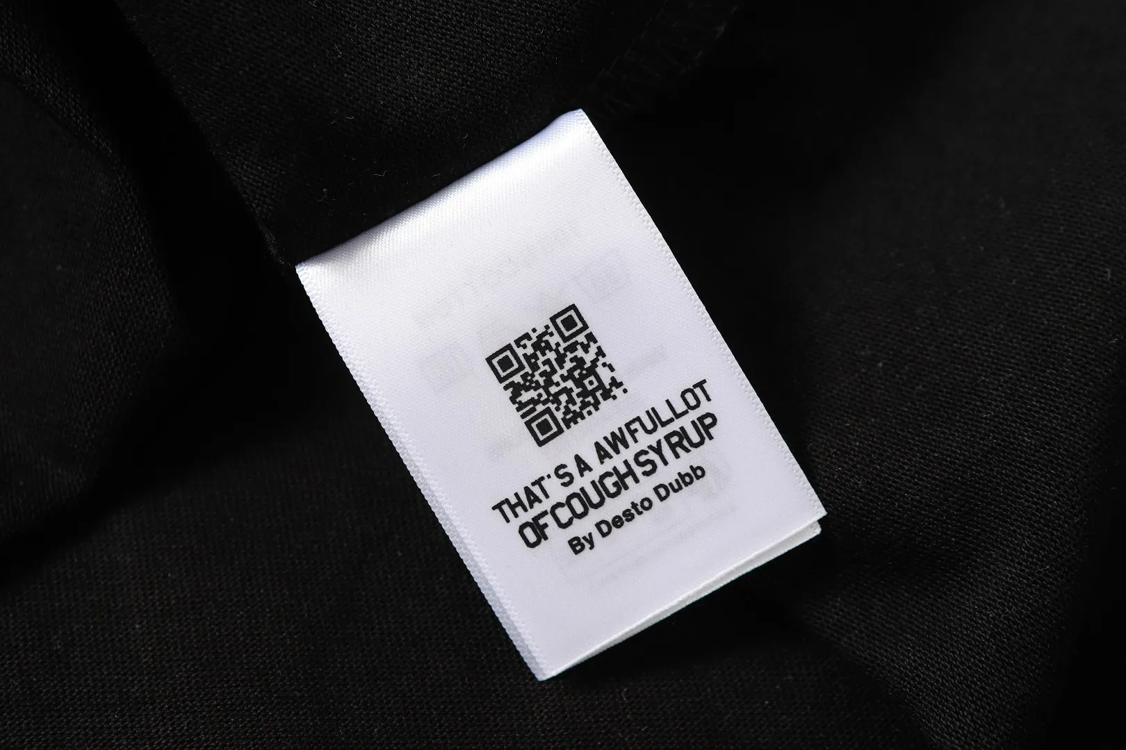 C # / Black THAT'S A AWFUL LOT OF COUGH SYRUP In Stock （ T Series） Same Style. （fabric): 100% Sizes（size）：S-M L X L （colour）： / Black 👉